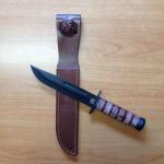 Bojový nôž MAX USMC - čierny-hnedý