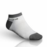 Snížené ponožky se stříbrem Gultio - bílé-šedé