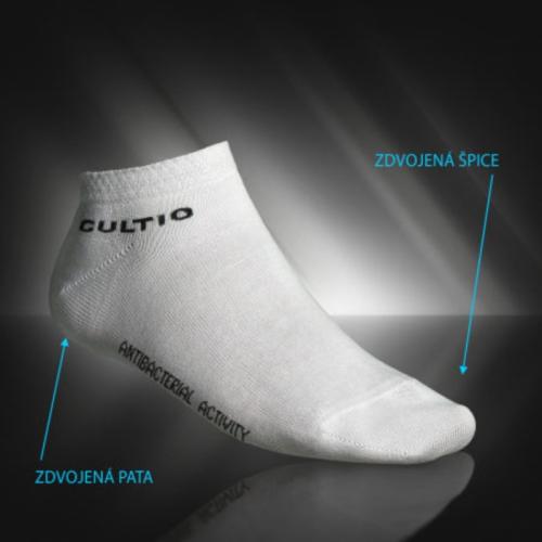 Znížené ponožky - bielé