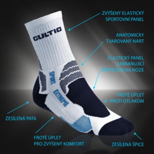 Športové ponožky Extreme Sport - modré