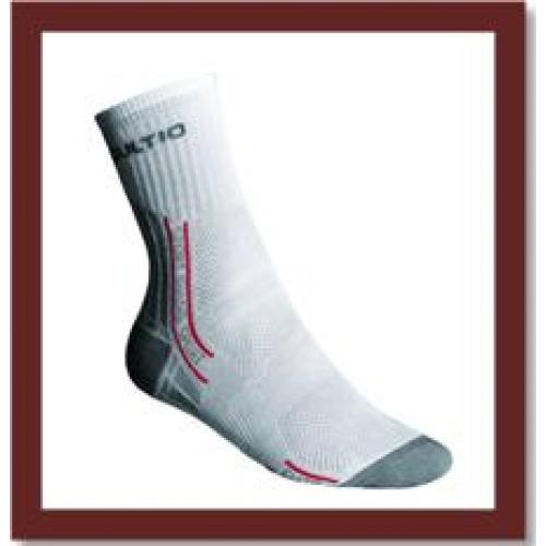 Športové ponožky - biele-sivé