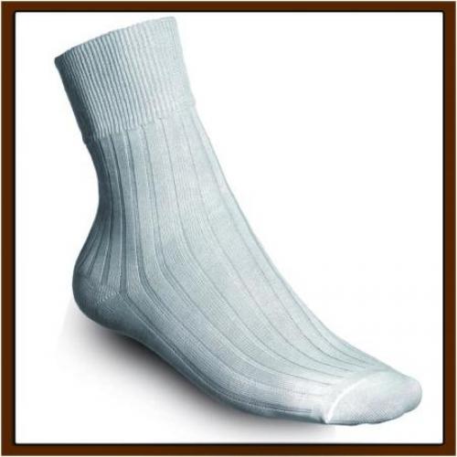 Zdravotné ponožky so striebornými vláknami Gultio - biele