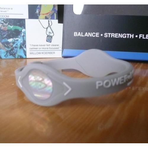 Balanční náramek s hologramem Power Balance - šedý