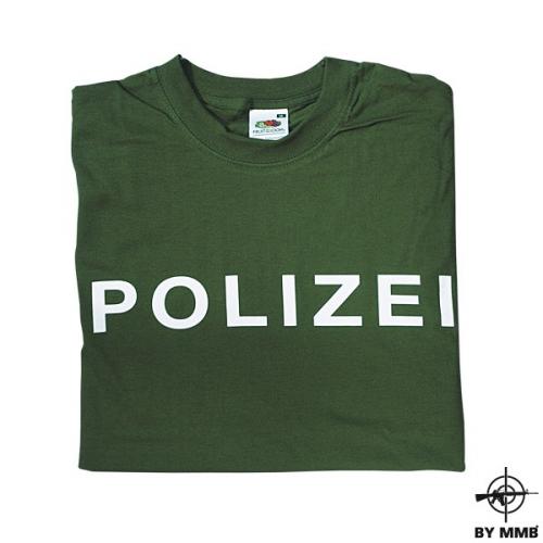 Tričko Polizei - zelené