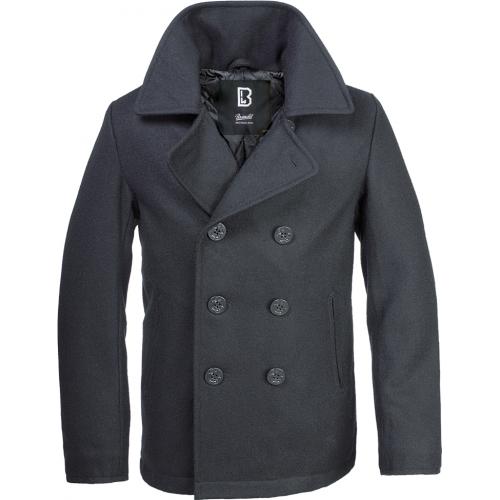 Kabát Brandit Pea Coat - čierny