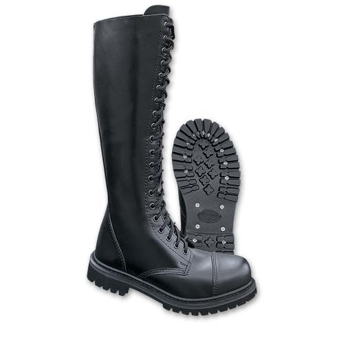 Topánky Brandit Phantom Boots 20-dierkové - čierne