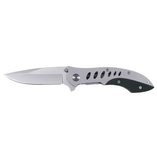 Zavírací nůž Fox děrovaná střenka - stříbrný
