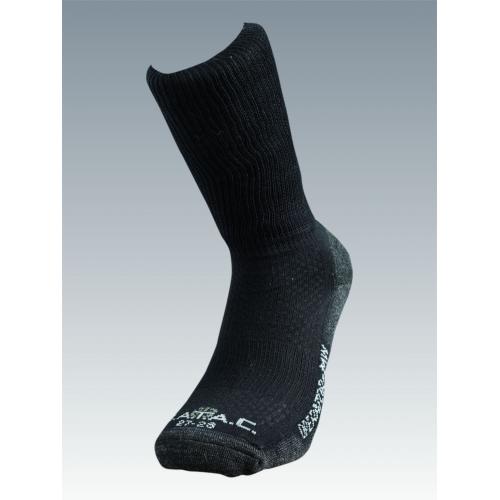 Ponožky so striebrom Batac Operator Merino - čierne