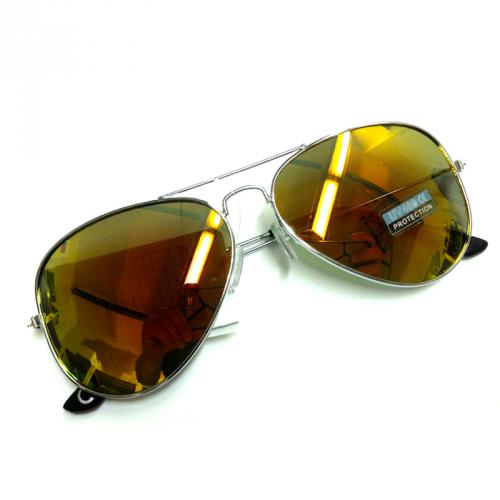 Slnečné okuliare Aviator - zlaté