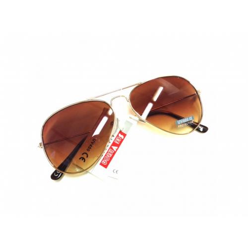 Sluneční brýle Aviator - hnědé