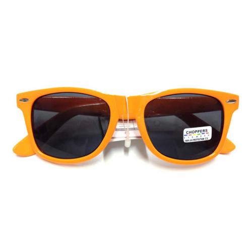 Retro okuliare Wayfarer - oranžové