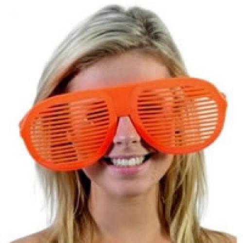Mega party brýle - oranžové