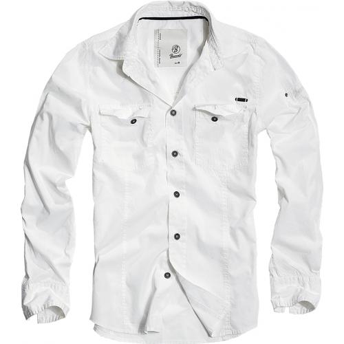 Košeľa Brandit SlimFit Shirt - biela