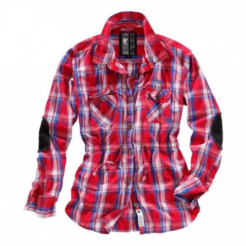 Košeľa Surplus Trooper Check Shirt 1/1 Ladies - červená