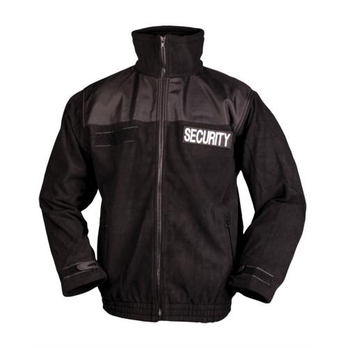 Bunda Mil-Tec Security Fleece - čierna