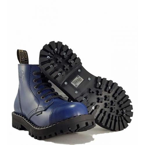 Topánky Steel 6-dierkové - modré