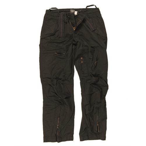 Kalhoty Mil-Tec Pilot Washed - černé