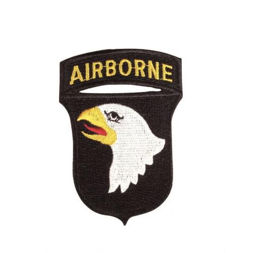 Nášivka US Airborne 101st Division AB - čierna