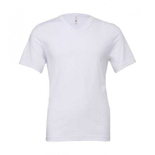 Tričko Bella Jersey V-Neck - biele