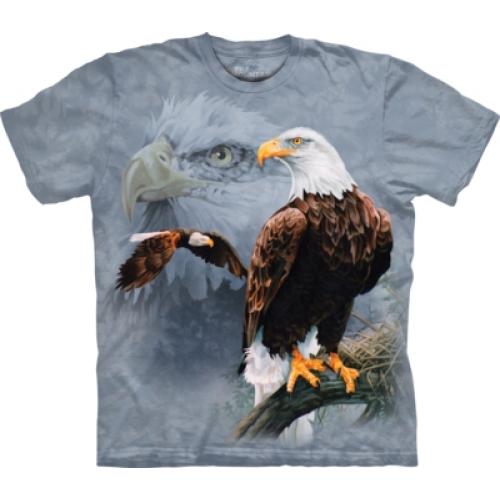 Tričko unisex The Mountain Eagle Collage - modré