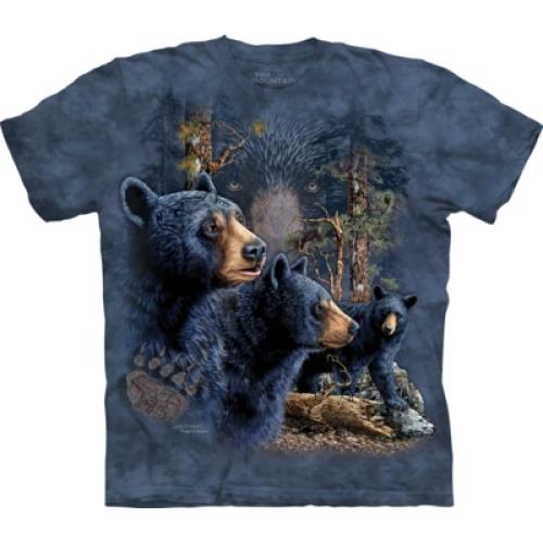 Tričko dětské The Mountain Find 13 Black Bears - modré