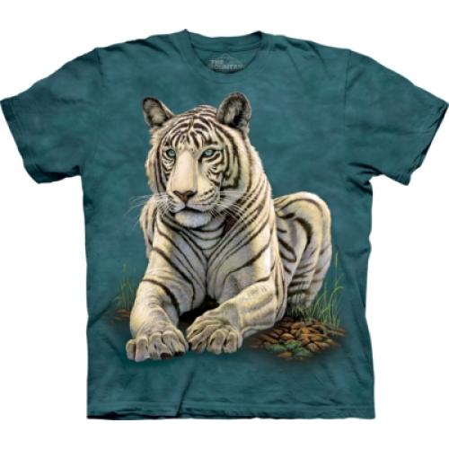 Tričko unisex The Mountain Tiger Gaze - modré