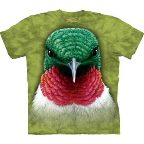 Tričko unisex The Mountain Hummingbird - zelené