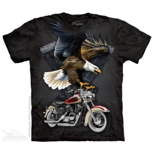 Tričko unisex The Mountain Iron Eagle - čierne