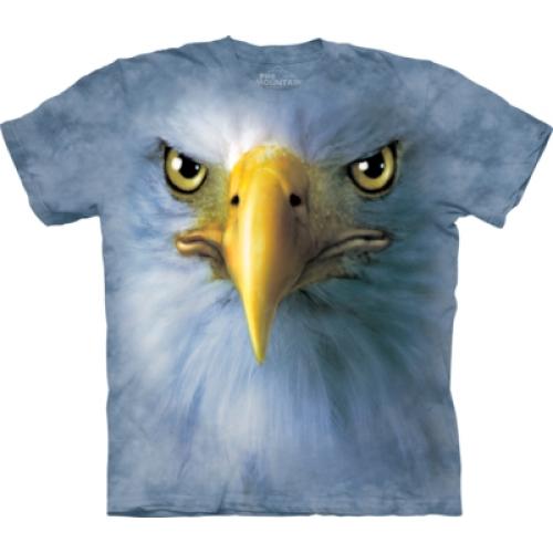 Tričko unisex The Mountain Eagle Face - modré