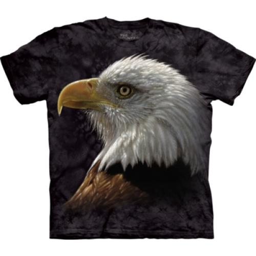 Tričko unisex The Mountain Bald Eagle Portrait - sivé
