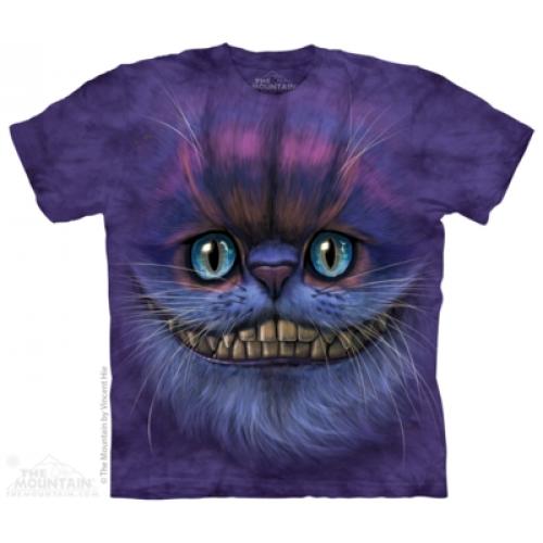 Tričko dětské The Mountain Big Face Cheshire Cat - fialové