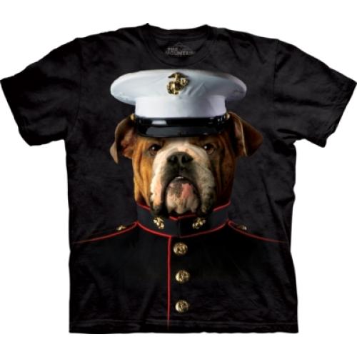 Tričko unisex The Mountain Bulldog Marine - čierne