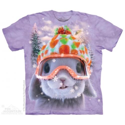 Tričko unisex The Mountain Snow Bunny - fialové