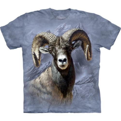 Tričko unisex The Mountain Big Horn Sheep - modré