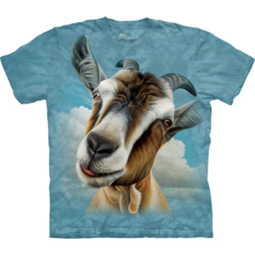 Tričko unisex The Mountain Goat Head - modré