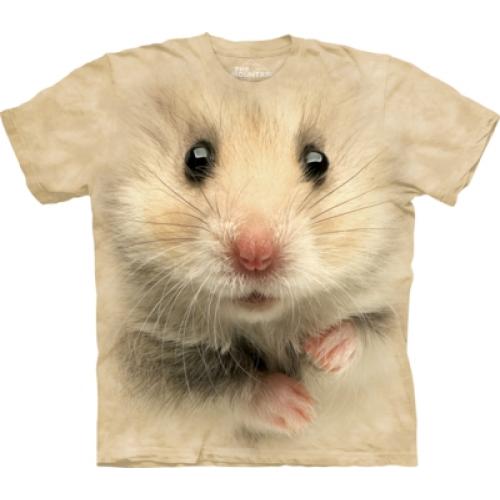 Tričko unisex The Mountain Hamster Face - béžové
