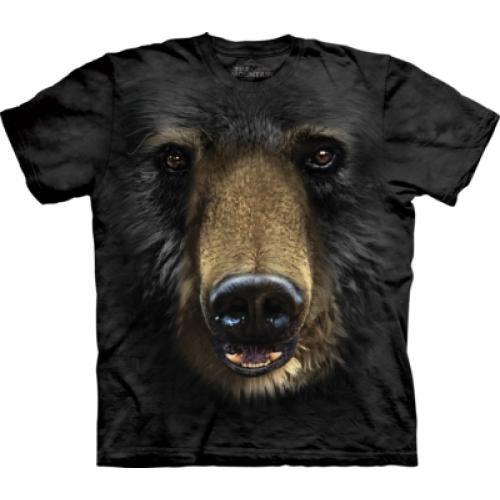 Tričko dětské The Mountain Black Bear Face - černé
