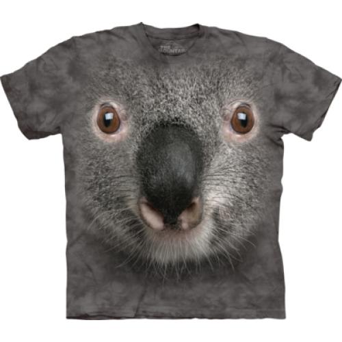 Tričko unisex The Mountain Gray Koala Face - sivé