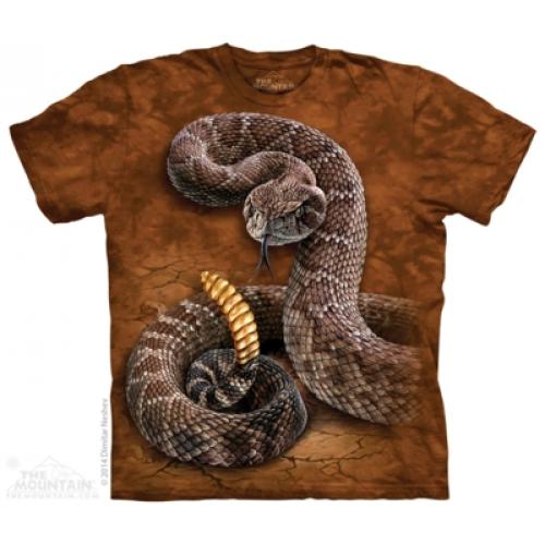 Tričko unisex The Mountain Rattlesnake - hnědé