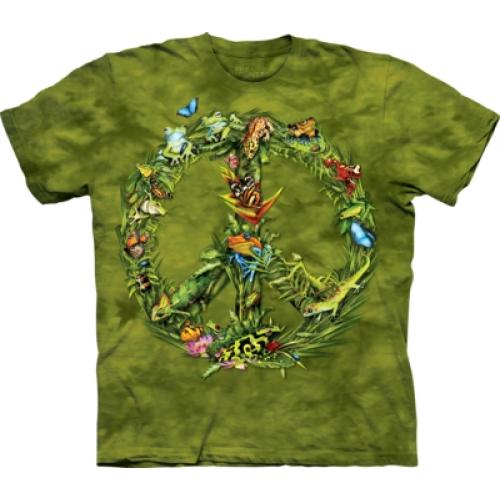 Tričko dětské The Mountain Rainforest Peace - zelené