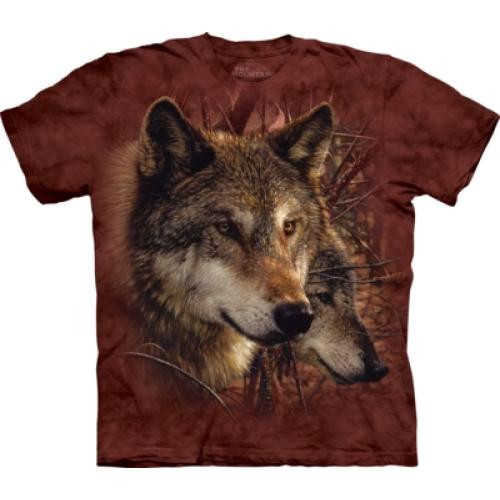 Tričko detské The Mountain Forest Wolves - hnedé