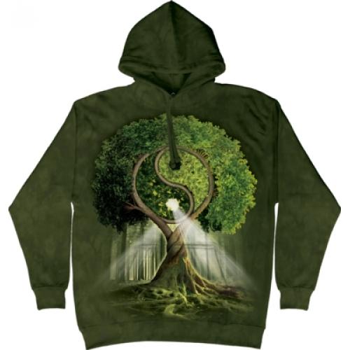 Mikina The Mountain Hoodie Yin Yang Tree - zelená