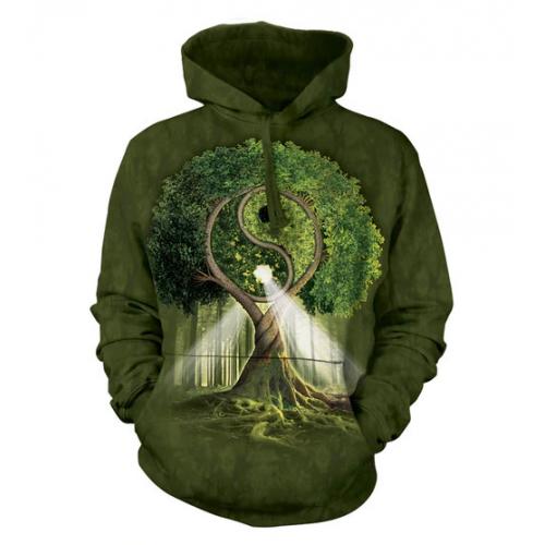 Mikina The Mountain Hoodie Yin Yang Tree - zelená