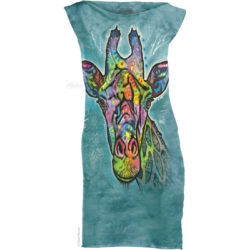 Šaty The Mountain Mini Dress Russo Giraffe - modré