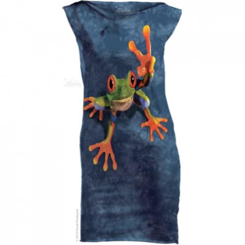 Šaty The Mountain Mini Dress Victory Frog - modré