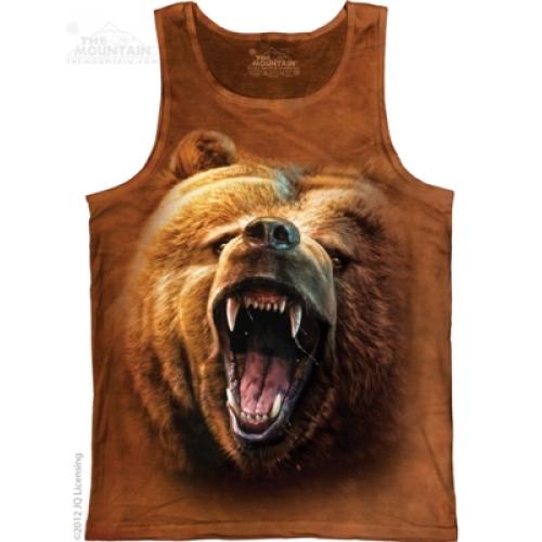 Tielko unisex The Mountain Grizzly Growl - hnedé
