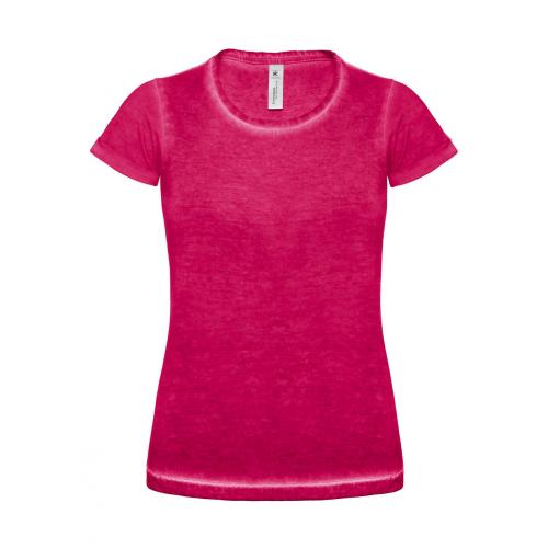 Tričko dámské B&C Ultimate Look - růžové