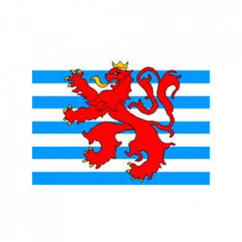 Vlajka Luxembursko so znakom
