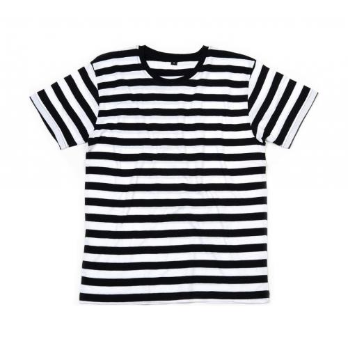 Pruhované tričko Mantis Lines - čierne-biele