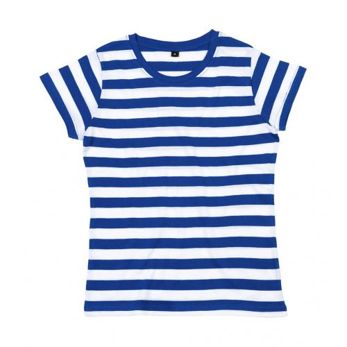 Pruhované tričko Mantis Lines Ladies - modré-biele